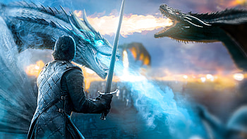 Jon Snow Game Of Thrones Dragon, jon-snow, game-of-thrones, tv-shows, artwork, artstation, dragon HD wallpaper
