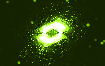 Lotto lime logo, , lime neon lights, creative, lime abstract background, Lotto logo, brands, Lotto HD wallpaper