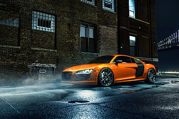 Orange Audi R8, audi-r8, audi, cars HD wallpaper