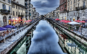 Cities, Rivers, City, Shore, Bank, Bridge, r, Cafe, Café HD wallpaper