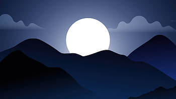 Moonset , artist, artwork, digital-art, artstation HD wallpaper