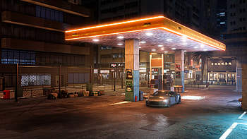 Test Drive Unlimited Solar Crown Gas Station, video game, Test Drive Unlimited Solar Crown, gas station HD wallpaper