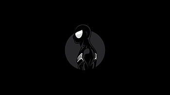 Spiderman Dark Minimalist Art , spiderman, superheroes, artist, artwork, digital-art, minimalist, minimalism, black HD wallpaper