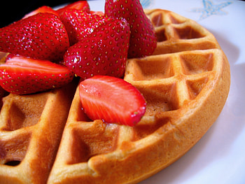 Waffle , Appetizing treat, Delicious delight, Crispy goodness HD wallpaper