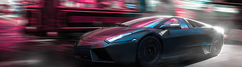 Dual Monitor, Lamborghini Reventon HD wallpaper