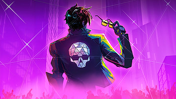 Dead as Disco: Neon Skull — Purple Game, Video Game HD wallpaper