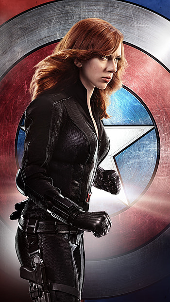 Scarlet Johansson, black widow, avengers HD phone wallpaper