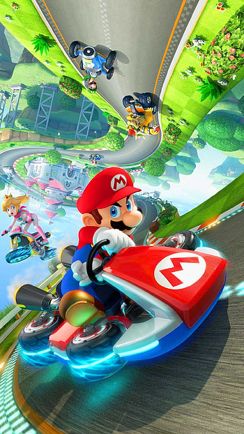 Mario Kart, Dynamic , Race-themed design, Gaming inspiration HD phone wallpaper