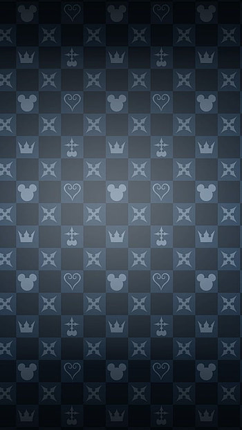 Kingdom hearts pattern, pattern, kingdom hearts HD phone wallpaper