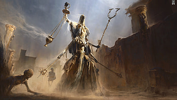 Cursed Sand Overseer, dark, creature HD wallpaper