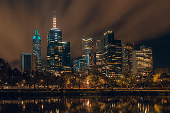 Cities, Night, Architecture, Skyscraper, Building, Lights HD wallpaper