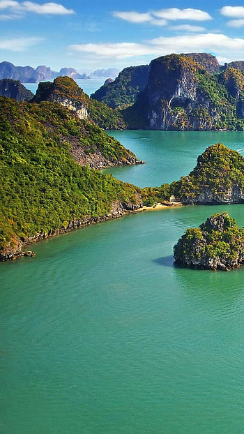 Halong Bay, Mesmerizing nature, Stunning landscapes, Serene beauty HD phone wallpaper