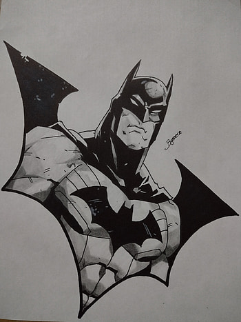 Batman fondo logo, art, creative_arts HD phone wallpaper