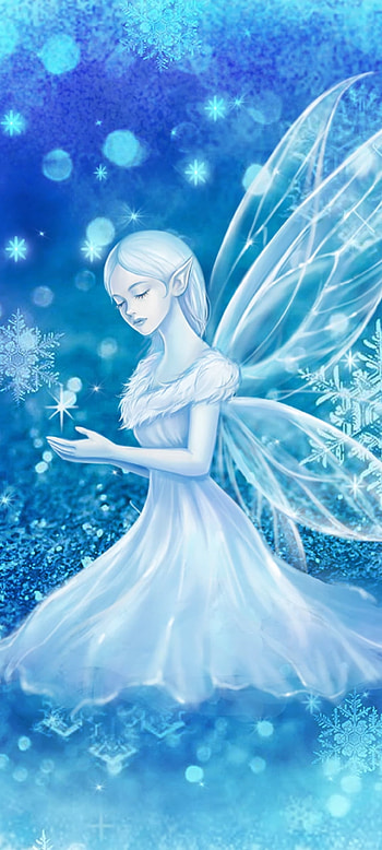 Winter Fairy, aqua, art, snow, fantastic HD phone wallpaper