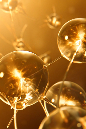 Gold lights, Magical globes, Illuminated design, Glamorous HD phone wallpaper