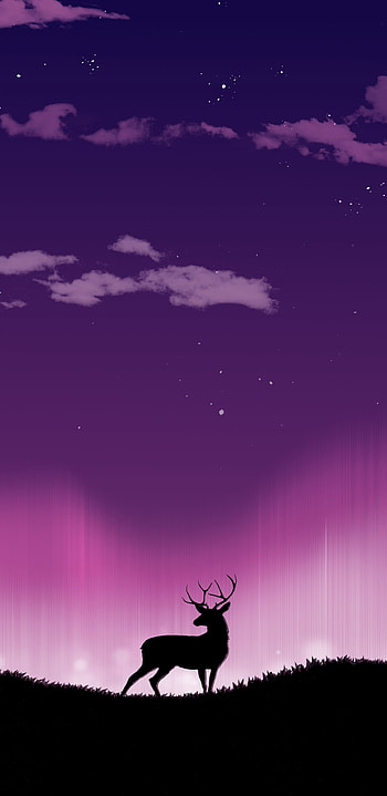 Reindeer forest of serenity, Samsung Galaxy Note 9 8 S9 S8 Q HD phone wallpaper