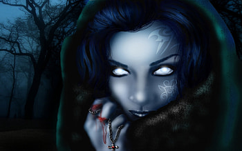 Tattoo Vampire, cross, eyes, tattoo, blood, vampire HD wallpaper