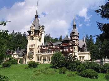 PELES CASTLE-SINAIA, ROMANIA, monuments, peles, romania, castle HD wallpaper