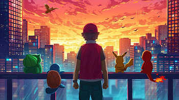 Champions Of Friendship Unbreakable Bonds In Pokemon Team, pokemon, anime, artist, artwork, digital-art HD wallpaper
