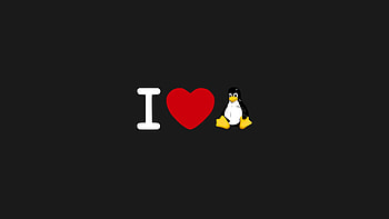 I Love Linux, love, computer, linux, ubuntu HD wallpaper
