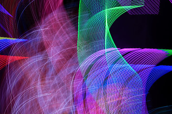 Abstract, Multicolored, Motley, Long Exposure, Neon HD wallpaper