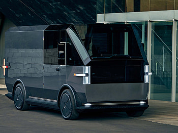 Canoo Auto, Electric cargo vehicle, Tech-inspired design, Future transportation HD wallpaper