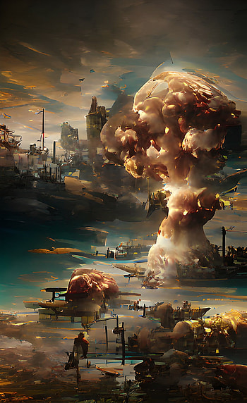 Bomba, apocalipsis, cielo, muerte, colores, nube HD phone wallpaper