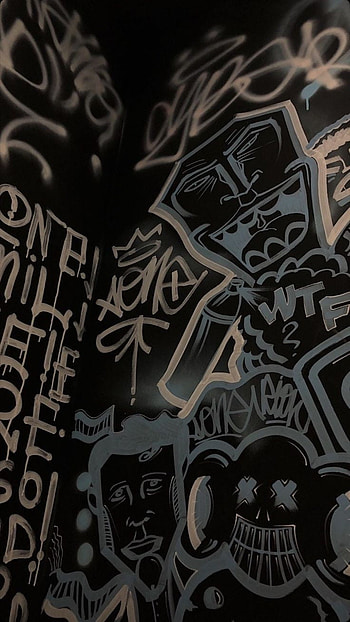 Black, art, white HD phone wallpaper