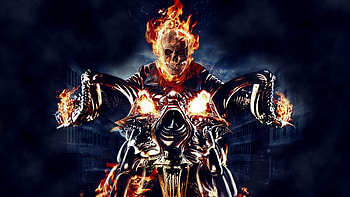 Ghost Rider, ghost-rider, movies, fire, bikes HD wallpaper