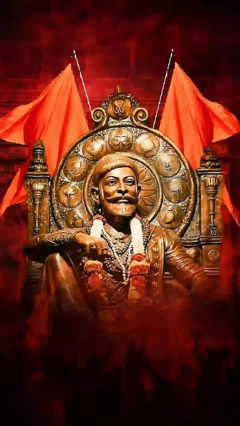 Shivaji Maharaj Live, Orange Flag, Background HD phone wallpaper