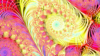 Trippy Psychedelic Fractal, trippy, psychedelic, aesthetic, Abstract, fractal HD wallpaper