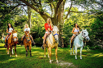 We Ride Hard', style, fun, brunettes, cowgirls, fashion, horses, ranch, blondes, girls, women, models, boots, western, female HD wallpaper