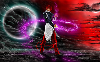 Iori Yagami , Posted by Ryan Walker, High-definition , Gaming art HD wallpaper