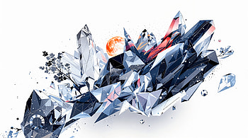 Stunning Abstract Geode - Ultra, Abstract, crystal, geometric, Digital Art, landscape HD wallpaper