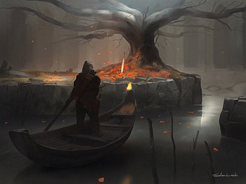 Hidden Grave , artist, artwork, digital-art, deviantart HD wallpaper