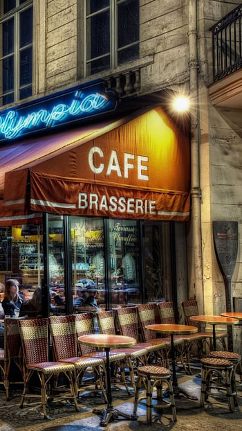 Parisian cafe charm, Romantic backdrop, Eiffel Tower views HD phone wallpaper