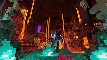 Minecraft The Nether, Nether (Minecraft), video game, Minecraft HD wallpaper
