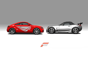 Swindle Vs Jazz, transformers, autobot, swindle, jazz, forza 3, decepticon, forza HD wallpaper