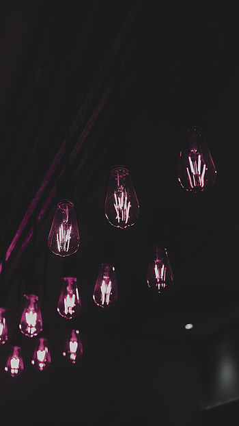 Violet, Shine, Light, Miscellanea, Miscellaneous, Lamp, Purple, Lamps, Light Bulbs HD phone wallpaper