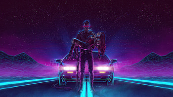 Saving Life Retro , artist, artwork, digital-art, retrowave HD wallpaper