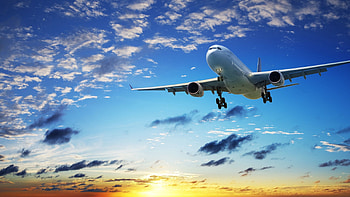 Sunset, Sky, Miscellanea, Miscellaneous, Flight, Plane, Airplane HD wallpaper