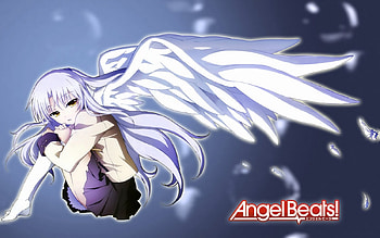 kanade_angel beats, nice wings, cute, lovely, awesome HD wallpaper