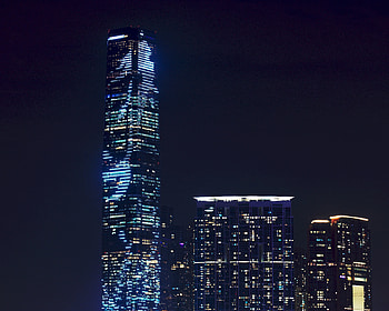 Architecture, Skyscraper, Dark, Hong Kong, Hong Kong S.a.r, Night City City Lights, Night City Lights City HD wallpaper