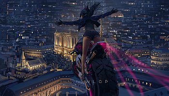 Girl On Bike 2020, artist, artwork, artstation HD wallpaper