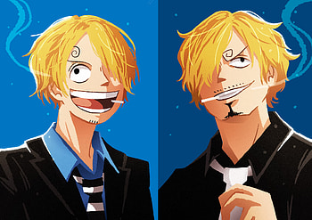Sanji — One Piece Anime : Dapper Chef's Dual Smirk, Sanji (One Piece), Anime, One Piece HD wallpaper