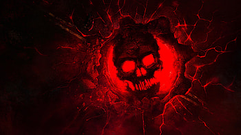 Gears of War: E-Day — Crimson Skull ( ) HD wallpaper
