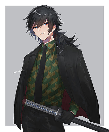 Tomioka Giyuu, demon slayer, fanart HD phone wallpaper