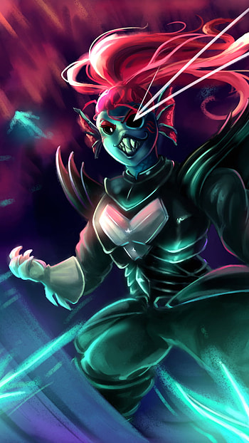 Undyne the Undying, video game, Undertale HD phone wallpaper
