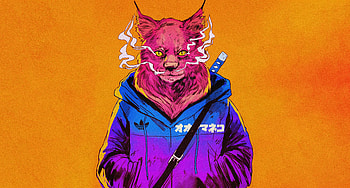 Badass Cat , cat, artist, artwork, digital-art HD wallpaper