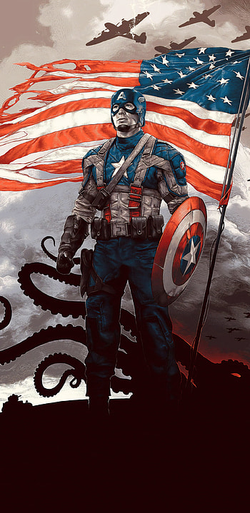 Captain America, Movie poster art, Samsung Galaxy , background HD phone wallpaper